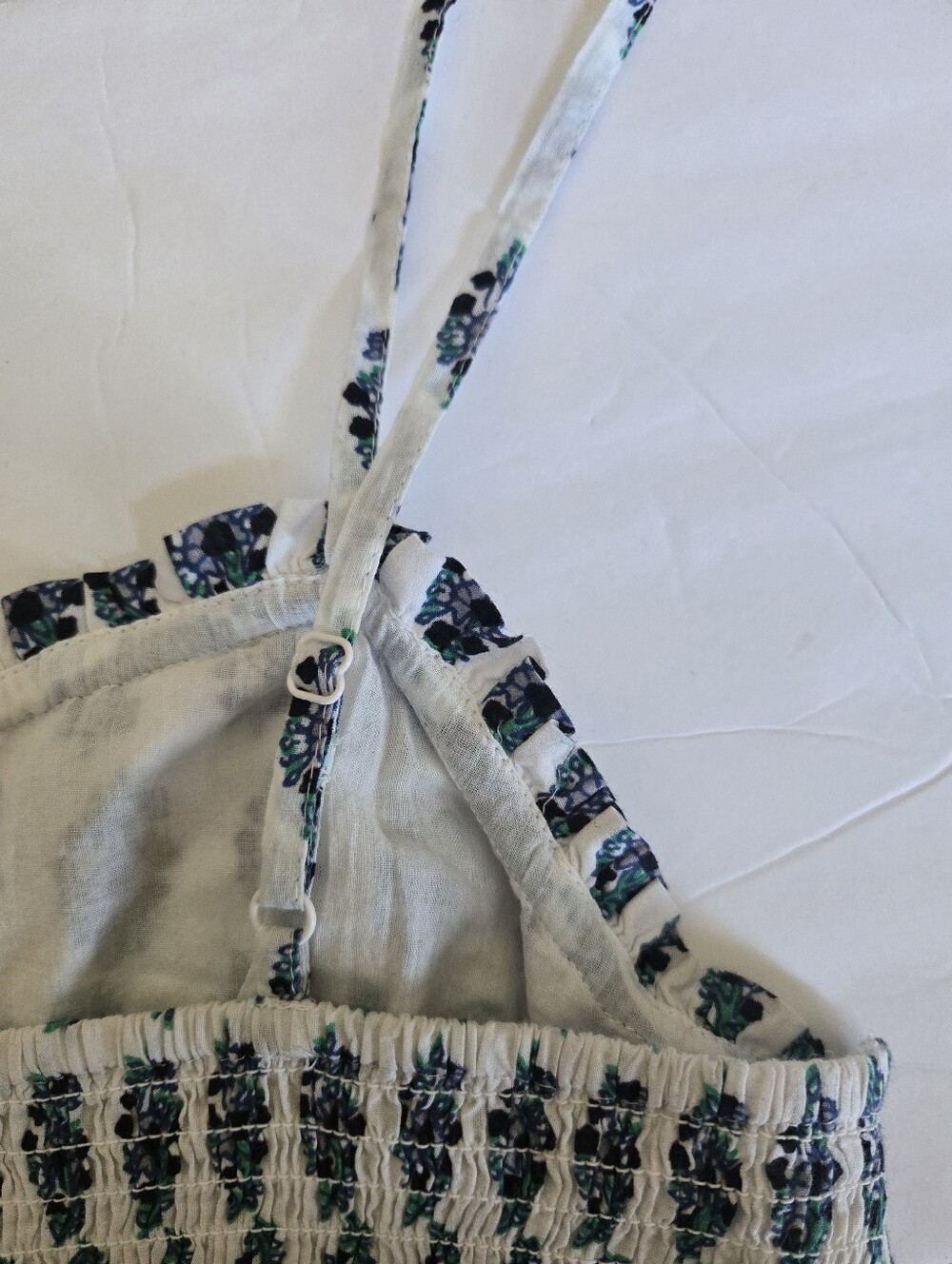 NWT, DIZZY Lizzy Blue, Green & White Printed Maxi Sundress .Size M 100% Cotton - Picture 5 of 11